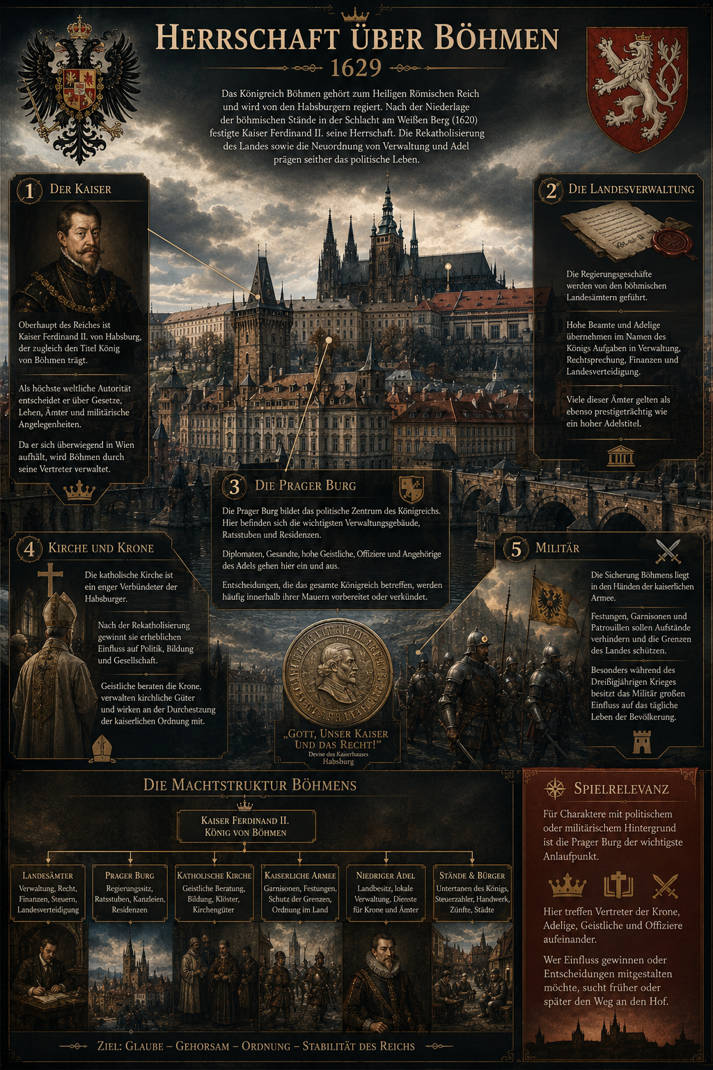 Infografik Herrschaft über Böhmen